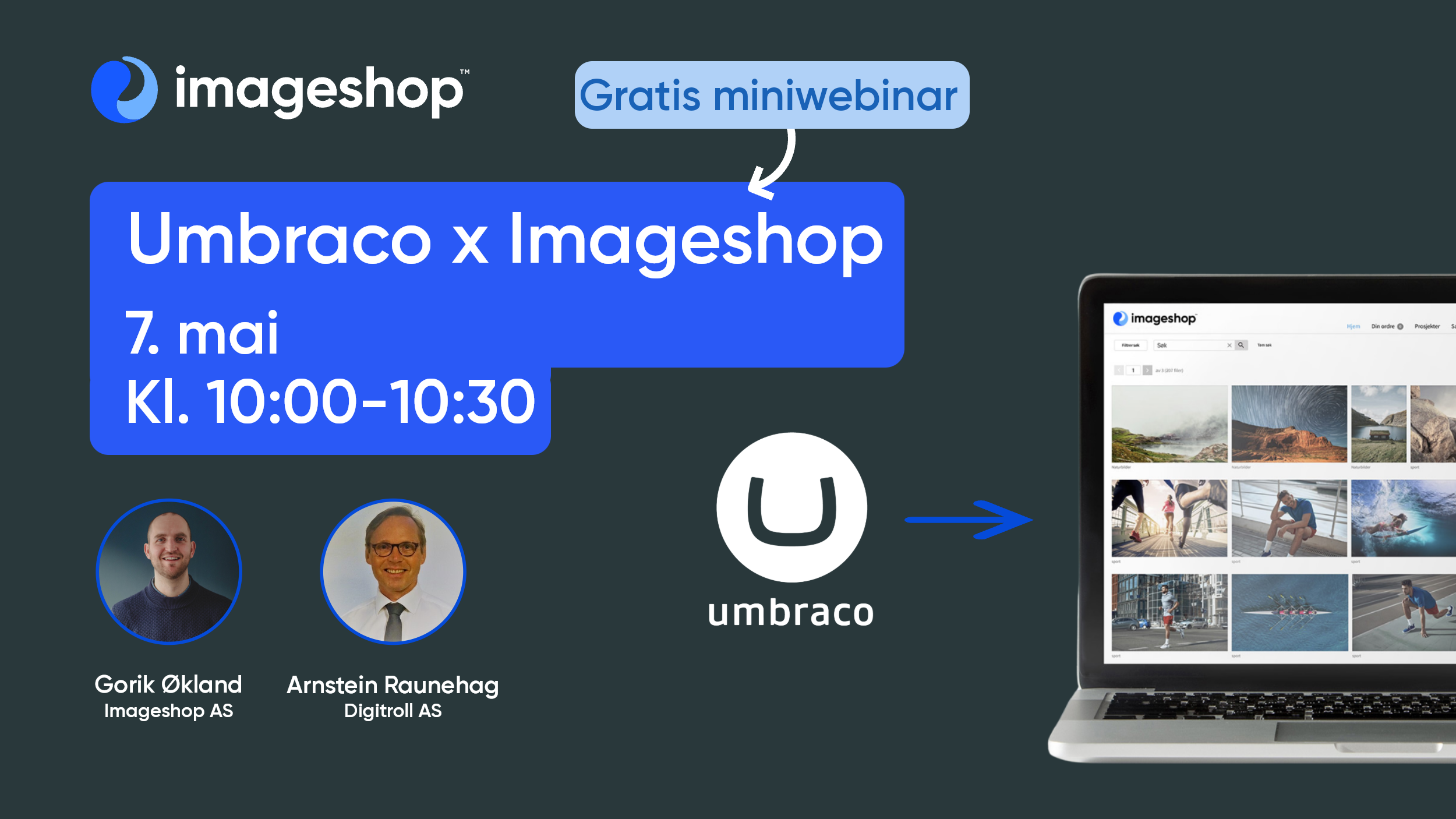 Webinar Umbraco CMS, Imageshop, Digitroll